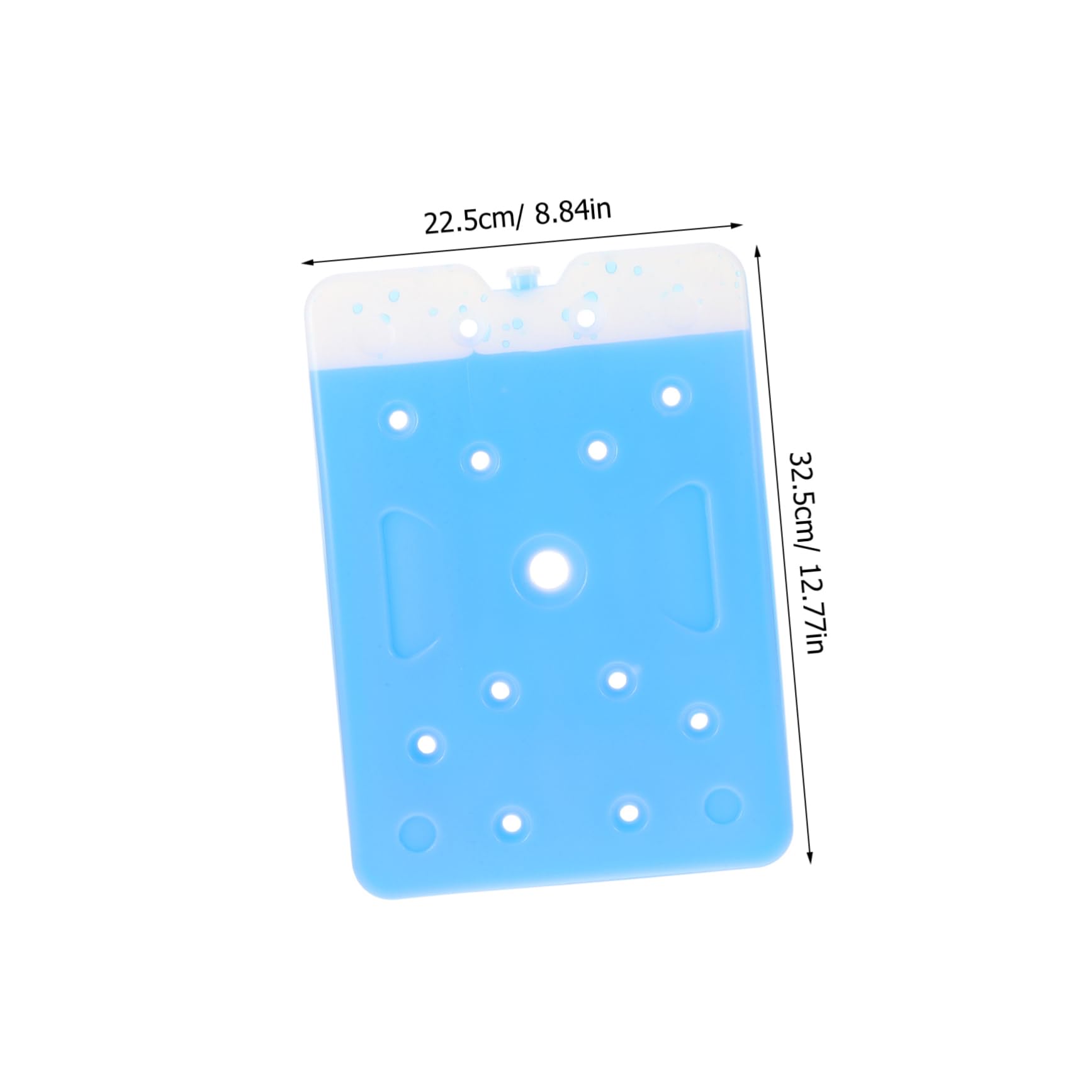 Happyyami Bloc de Glace Réutilisable 1500ml en PE, Bleu, pour Glacière