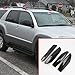ITrims for Toyota 4Runner 4WD N210 2003 2004 2005 2006 2007 2008 2009 Car Accessories Exterior Roof Rack Rail End Cover Shell Cap Replacement 4PCS Black