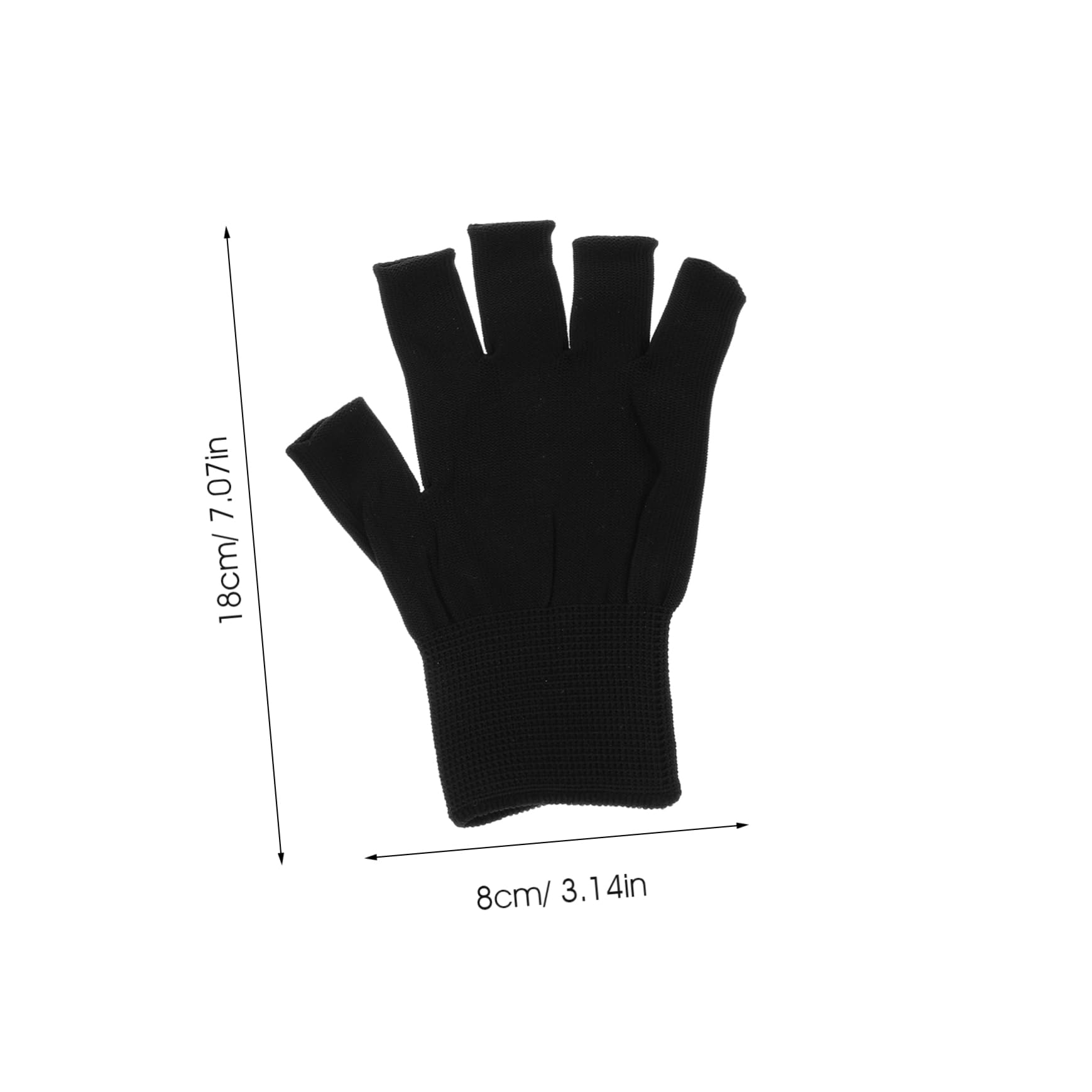 FOMIYES Half Finger Sun Gloves Nail Gloves Manicure Protection Driving Safety Outdoor Stretchy Fashionable