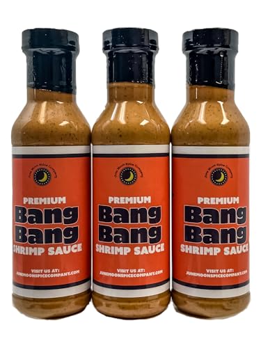 Bang Bang Shrimp Sauce | 3 Pack | 12 Fluid Ounce Bottles with Flavor Lock Caps | Crafted in Small Batches | Premium | Irresistible Bang Bang Shrimp Sauce Trio – 3 Bottles of Your Favorite Condiment!