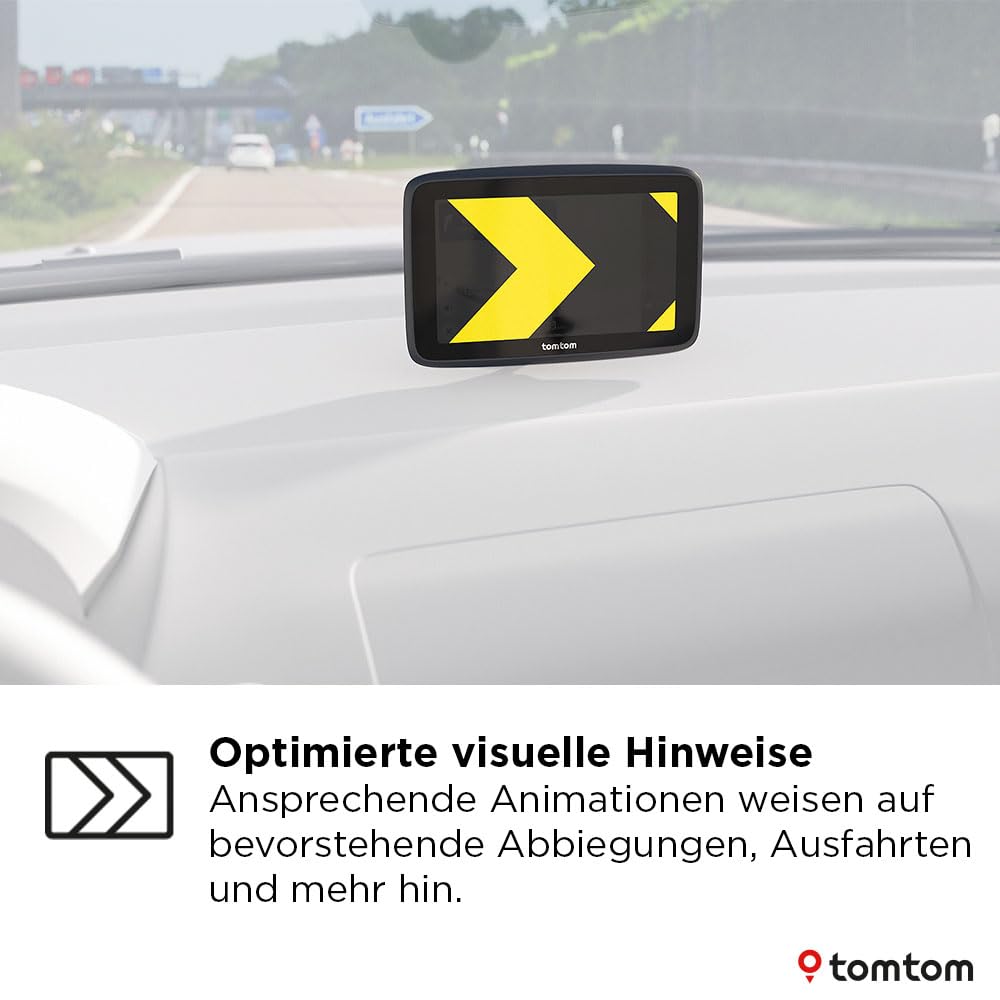 TomTom Pkw-Navi GO Advanced (6 Zoll, Stauvermeidung Dank TomTom Traffic, Weltkarten-Updates inklusive, Updates über Wi-Fi, dynamischer Fahrspurassistent, integrierte, umkehrbare Halterung)