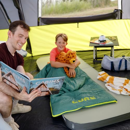 CORE bolsa de dormir juvenil para clima de 50 grados | Ligera y compacta para niños y niñas | Ideal para uso interior o exterior, camping, mochilero, senderismo y pijamadas | Perfecta para clima templado de 3 estaciones miniatura 2