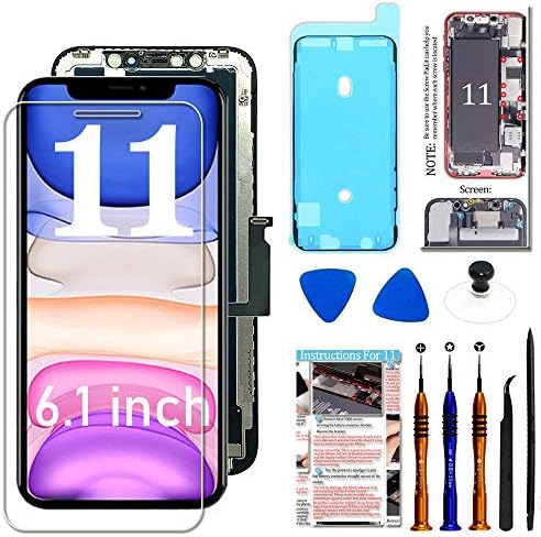 Fixerman for iPhone 11 Screen Replacement 6.1 inch, 3D Touch LCD Display Digitizer Assembly with Repair Tools, Compatible with Model A2111, A2223, A2221