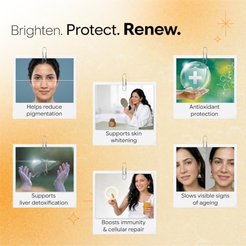 Image of CUREFOREVER Glutathione Tablets for Skin Whitening - Liposomal Effervescent Tablets with Vitamin C for Clear, Glowing, Youthful Skin, Powerful Antioxidant, High Absorption, 80 Tablets