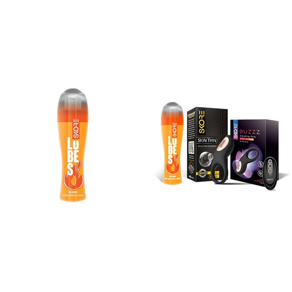 Skore Warm Lubes - 50 ml | Skore Skin Thin Condoms 10s, Buzzz and Warm Lubes 50 ml-image-6