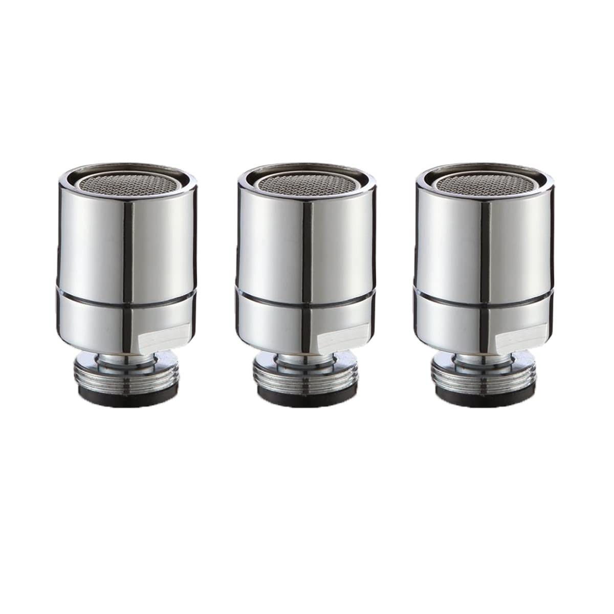 Adapter do kranu, 3-częściowy perlator do kranu kuchennego, obrotowy adapter dyszy 360 stopni, filtr perlator do kranu, gwint męski, mosiężny adapter do kranu 18 mm