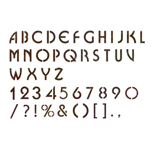 J BOUTIQUE STENCILS Alphabet Stencil Reusable Template for Wall Art ...