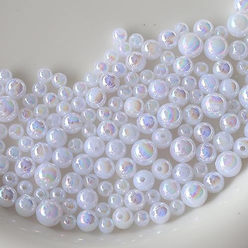 HERZWILD Plastic Beads, Colorful Laser Pony Beads for DIY Jewelry Craft Making, Necklace, Bracelet, Earrings, Key Chains - Image 3