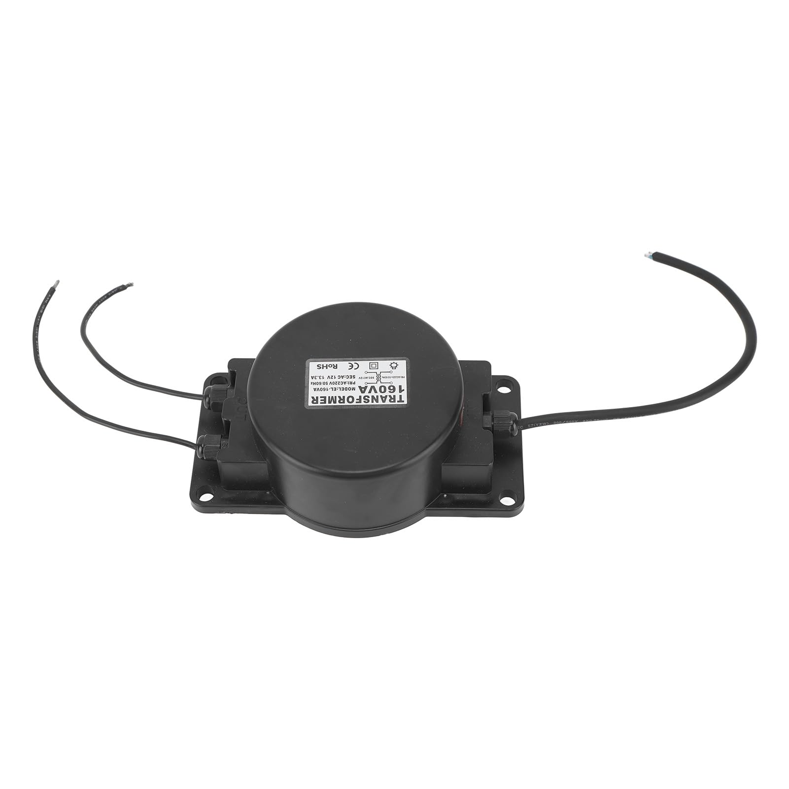 YWBL-WH Transformador de Luz Subacuática, Transformador de Luz de Piscina de Cobre ABS 160VA 220V a 12V, Controlador Impermeable IP68, para Lámparas de bajo Voltaje en Iluminación de Fuentes de