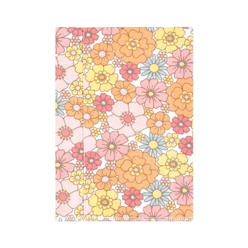 Luvable Friends Hudson Baby Flannel Burp Cloths 4pk, Floral Bliss2