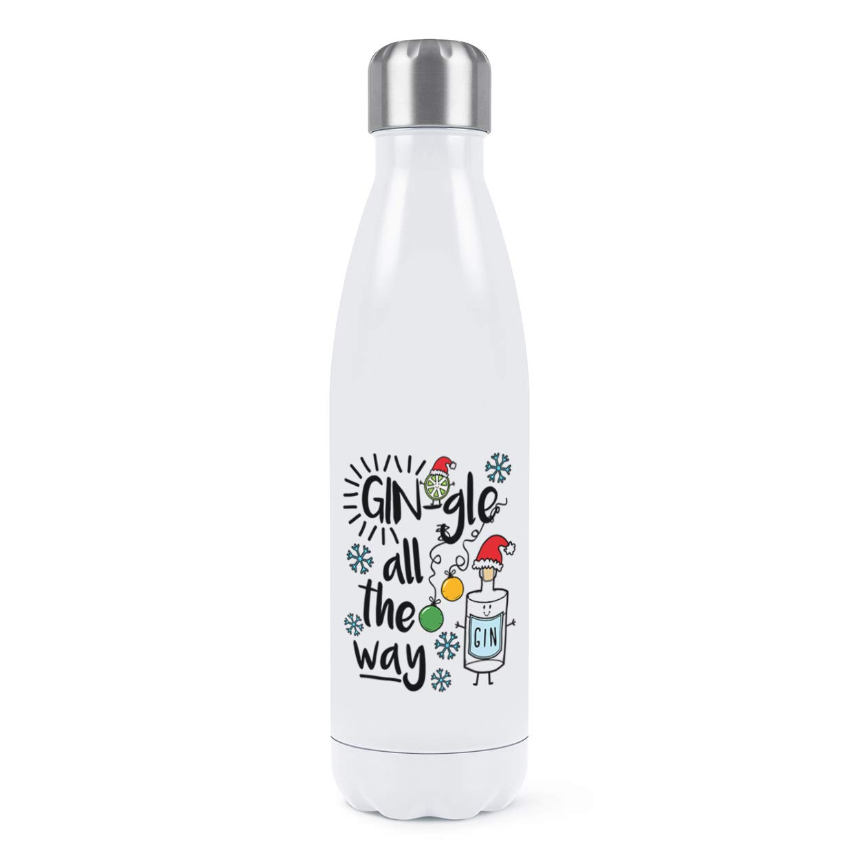 Gourde isotherme en acier inoxydable double paroi haute résistance Gin-Gle 500ml