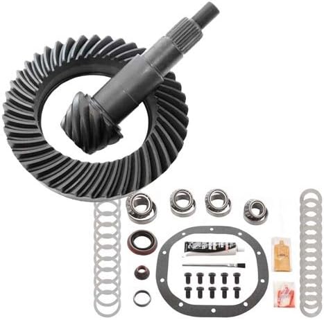 4.10 Ring and Pinion Gear Set & Master Bearing Kit for Ford 7.5" Rear Differential | 28 Spline | 10 Bolt Cover | 8620 Steel | Compatible with Mustang Ranger Explorer