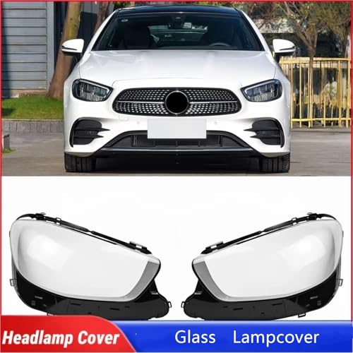 Verre phare avant Benz Classe E W213 E260 E300 E350 coque lentille phare accessoires éclairage