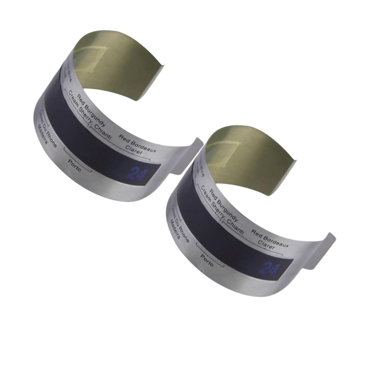 OUNONA 6 Piezas vino digital brazalete de vino comida profesional termómetro digital termómetro liquido termómetro de botella de vino Acero inoxidable juego de vino