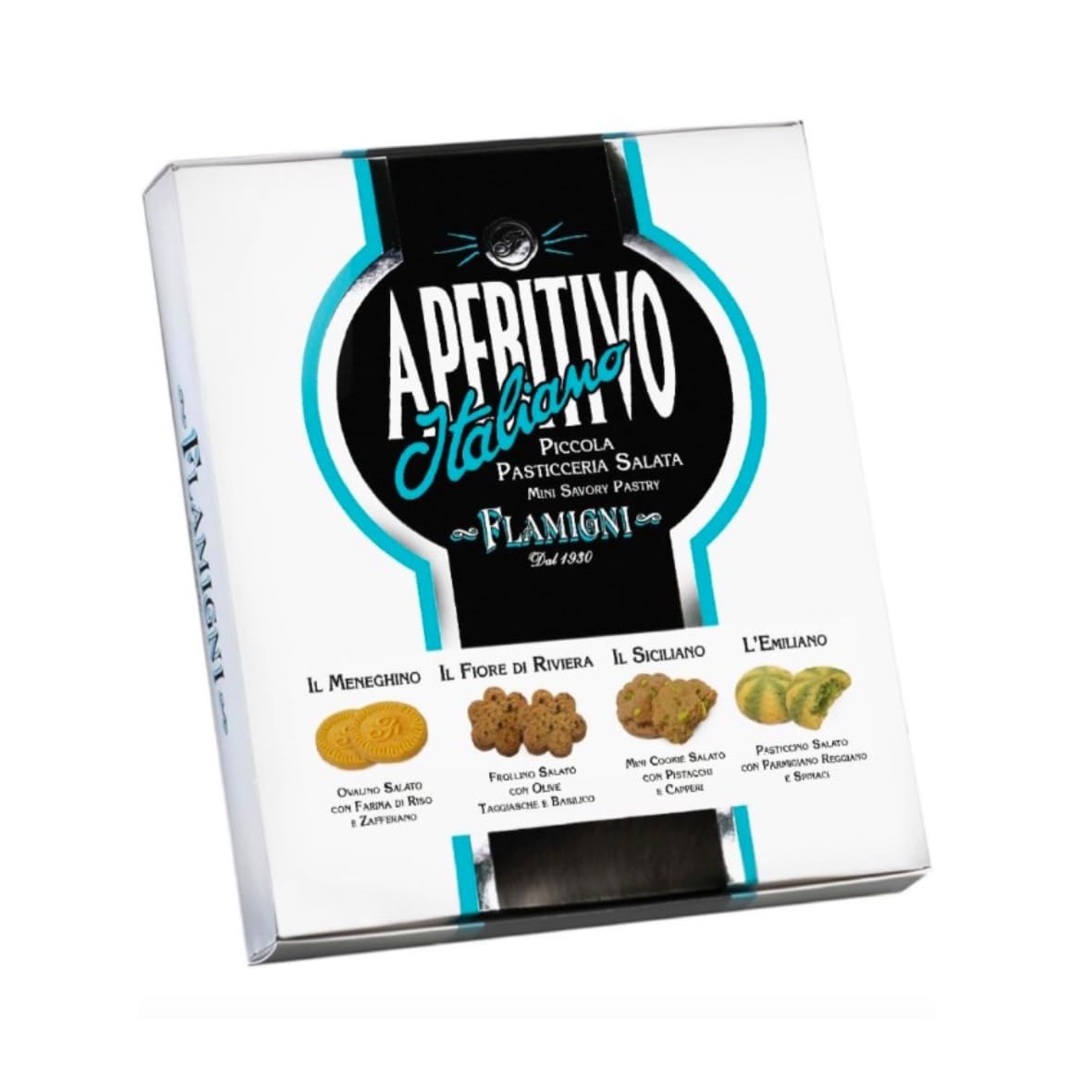 Biscotti Flamigni Pasticceria Salata Assortita Aperitivo Italiano Box da 520
