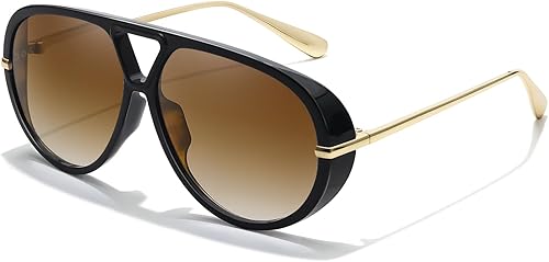 Chicid Oversized Aviator Sunglasses for Women, Tangle Free UV400 Protection Tren