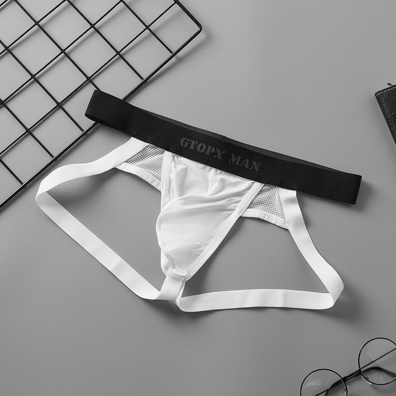 Jock Straps for Men, Men's Sexy Jockstrap Briefs Underwear Snug U Convex Bag Fun Brief Underwear4