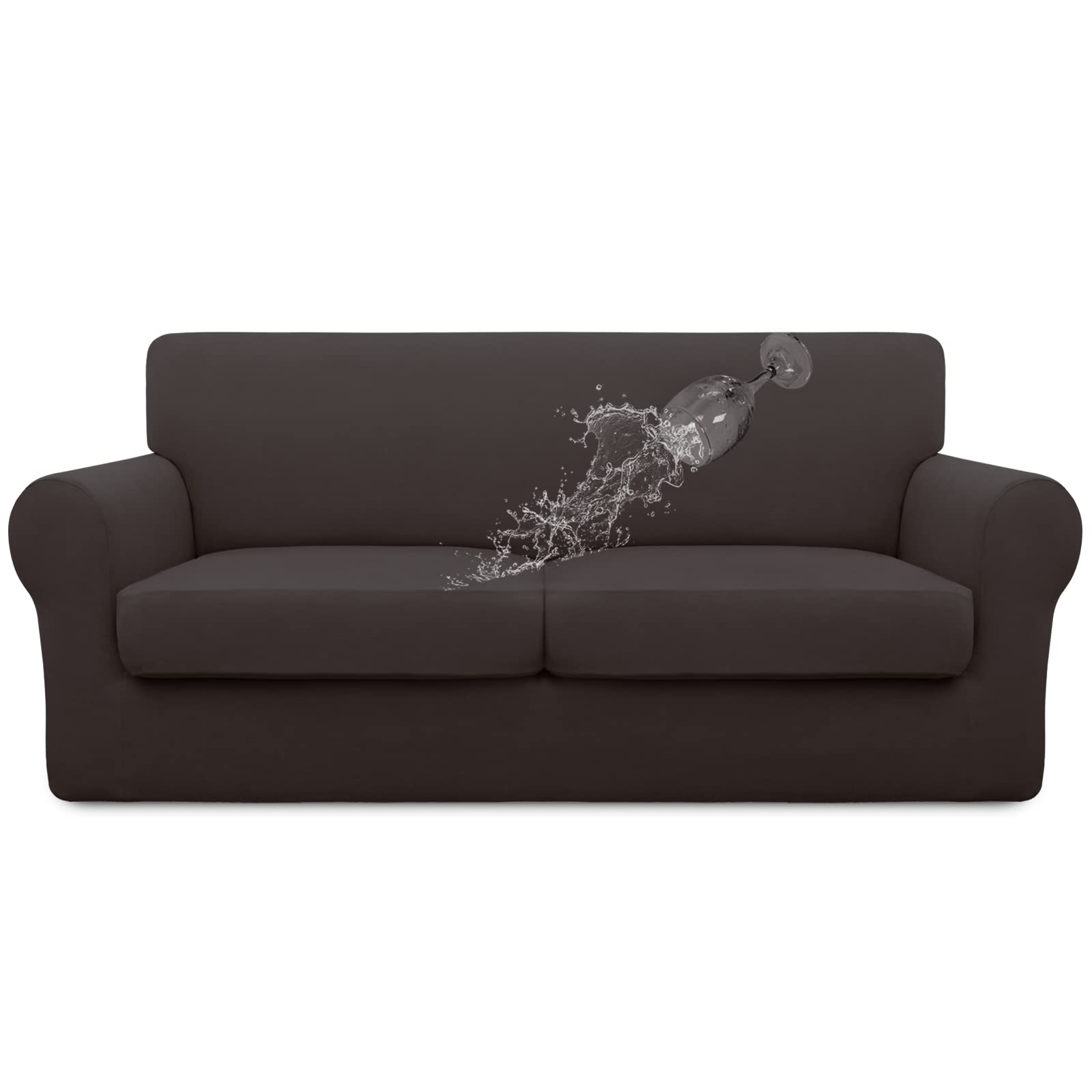 Easy-Going Waterproof 3-Piece Oversized Loveseat Couch Covers for Sofa