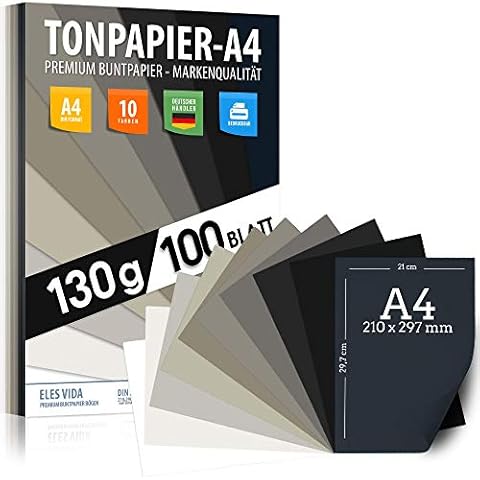 Papel Premium ELES VIDA 130g/m² en tonos grises y negros Cover