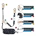 FHFallArrest 50FT Vertical Lifeline Assembly with Alloy Steel Anti-Panic Rope Grab Snap Hook Shock Absorb Lanyard, Fall Protection Rope Safety Climbing Equipment Roofing Safety Kit, CE ANSI OSHA Rated