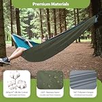 REDCAMP Camping Hammock Underquilt,Single Lightweight 4 Season Hammock Sleeping Bag Quilt Packable for Backpacking,Hiking Green