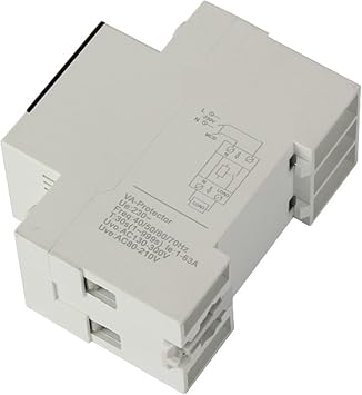 63A Din Rail Adjustable Digital Over Voltage Under Relay Current Protection kWh 220V Energy Meter leisurely