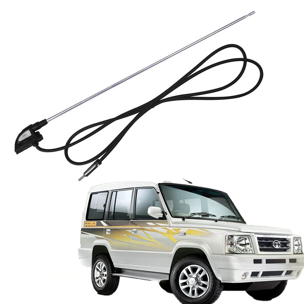 Auto Pearl - APA125 Vehicle Roof Mount Rubber Antenna Mast Flexible Car Antenna with Anti-Theft Design and Car Wash Safe - Black -Sumo -ANT057SMO