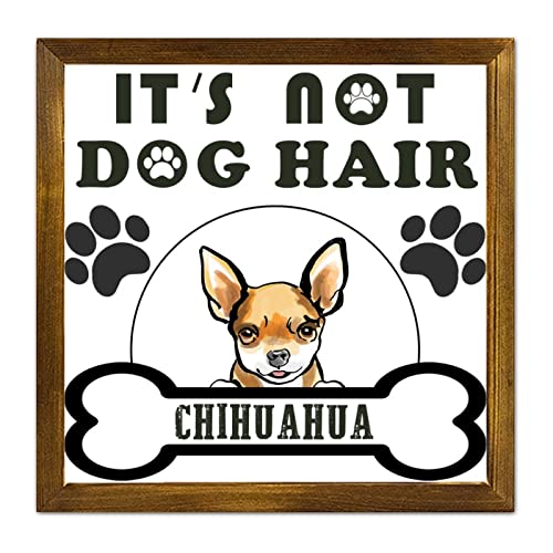 Panneau bois It's Not Dog Hair : décoration murale ferme salon