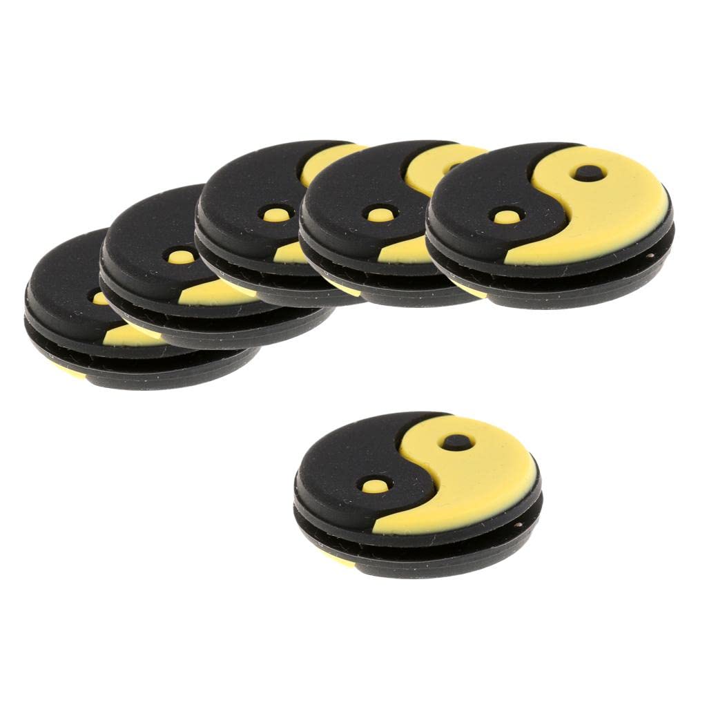 6 Stück Yin Yang Tennisschläger Dämpfer - Silikon