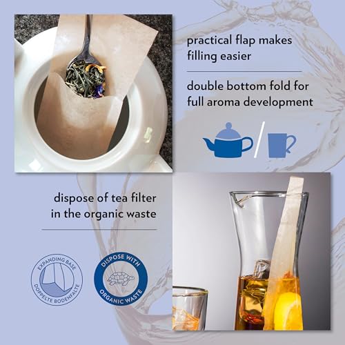 Finum Disposable Paper Tea Filter Bags (Brown)