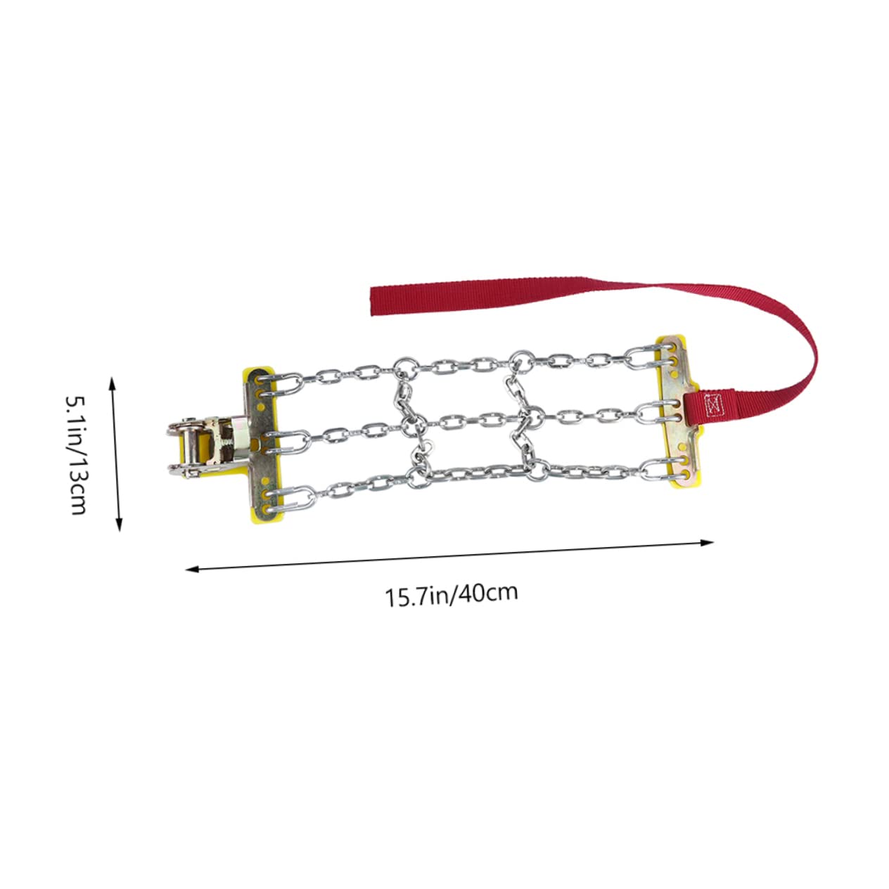 SOLUSTRE 2pcs - Tire Chains for Car Emergency Snow Chains for Suvs and Trucks Skid-resistant Design Easy Installation and Wear-resistant for Driving