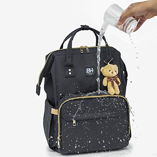 Bolsa Mochila Maternidade Impermeável - BH Store (Preto)