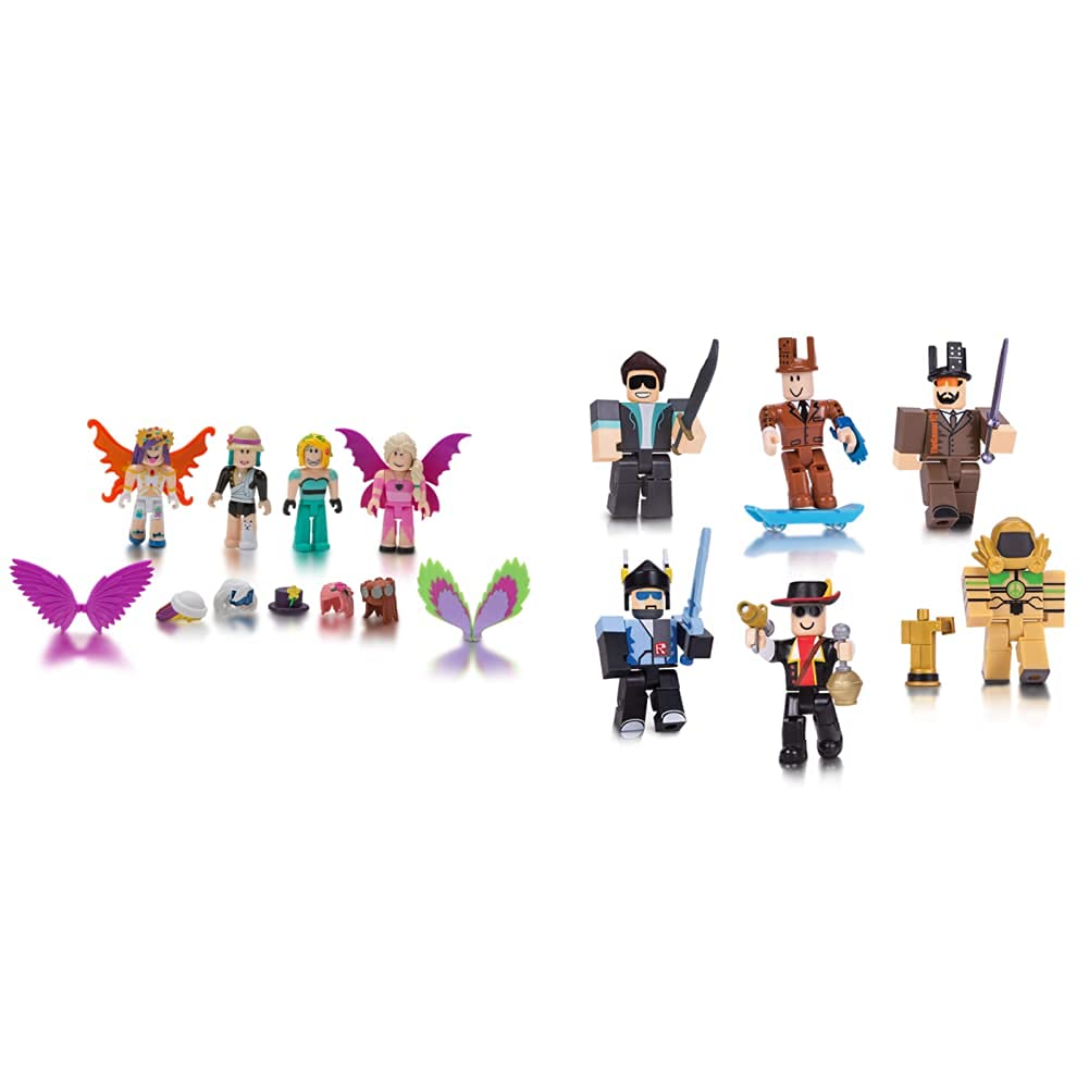 Roblox Celebrity Collection - Fashion Icons Four Figure Pack [Includes Exclusive Virtual Item] & Act