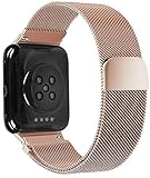 Watch Strap for Oppo Watch 46MM Smart Watch Milanese Stainless Steel Metal Strap (Black) (Color...