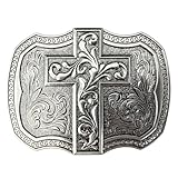 LKKLUYIC Religious Cross Western Belt Buckles for Men Cowboy Belt Buckle Cowgirl Faith Belt Buckles
