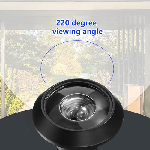 Visor para puerta con ángulo amplio POPETPOP con cubierta de privacidad, resistente y fácil de instalar miniatura 3