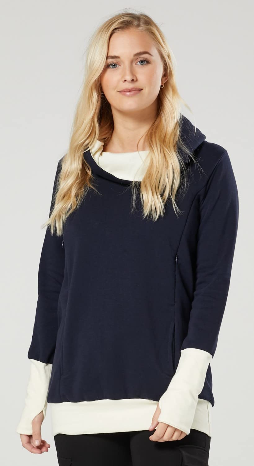 HAPPY MAMA Boutique Mujer Sudadera premamá de enfermería Sweeathirt Jumper 330