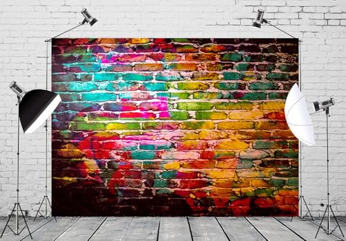 Fondo mural graffiti 10x8ft para fotografía y fiesta miniatura 3