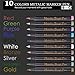 MISULOVE Metallic Brush Marker Pens