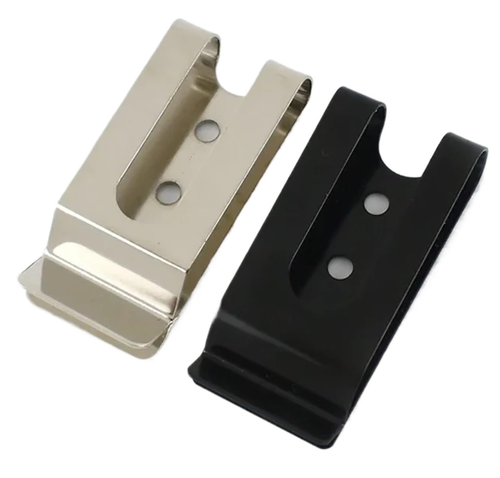 50 hebillas de metal de doble agujero con tornillos de 8mm para cinturones 8