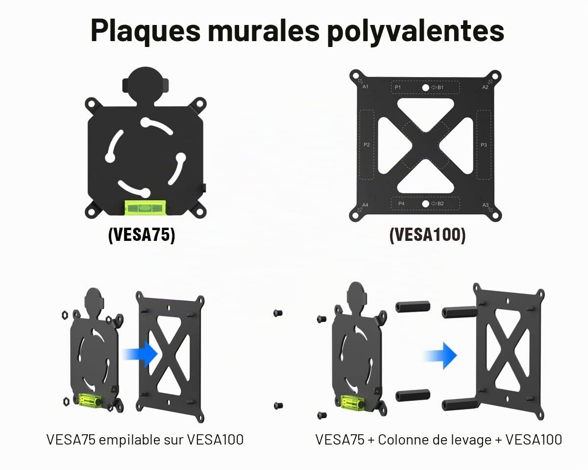 ElecGear Support Mural Magnétique pour Xbox Series X, Support Métallique avec Cintre pour Casque de Jeu, Aimants intégrés et Niveau - fixation XSX Verticale, Horizontale ou sous le Bureau