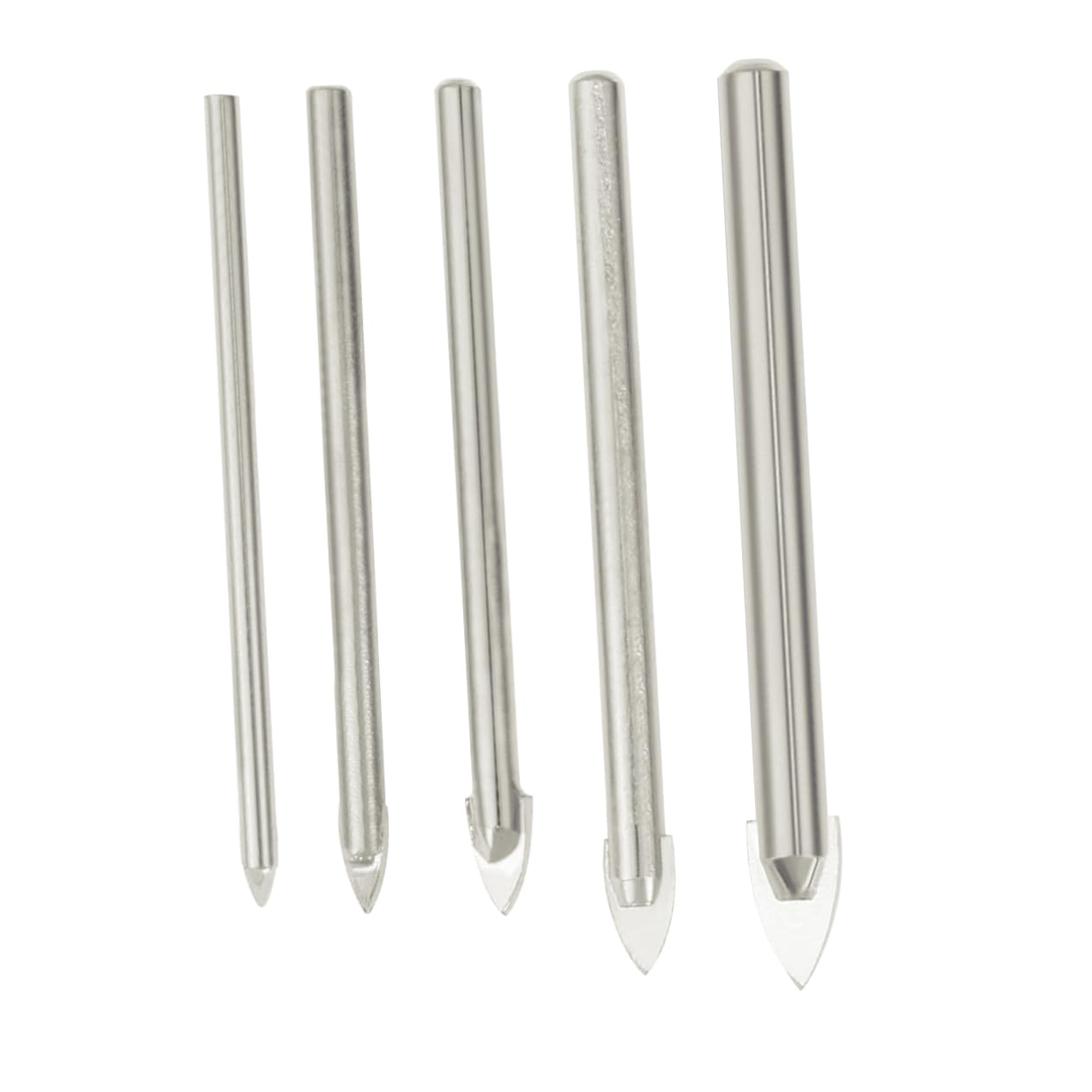 BCOATH 5pcs Ceramic Drill Bits Tile Glass Drill Triangle Glass Drill Tile Drill Bit Glass Drill Bits