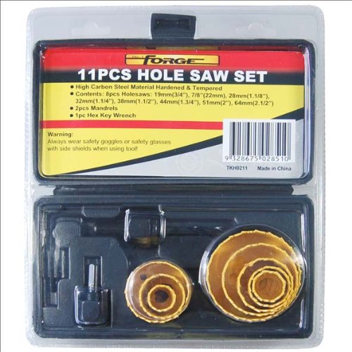 Juego de brocas FORGE 11 piezas 19 mm a 64 mm miniatura 1