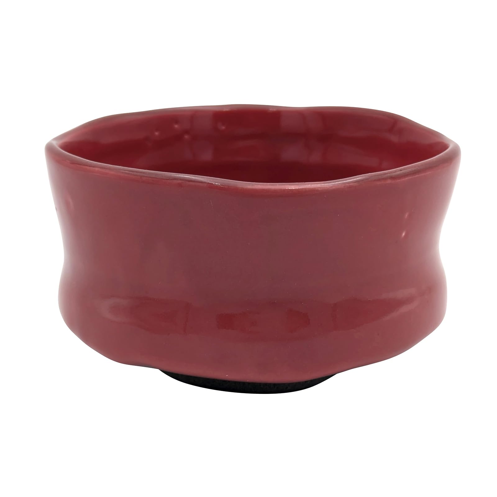 Mino Ware 505-37 Matcha Bowl, Matcha Rice Bowl, Diameter Approx. 4.9 inches (12.5 cm), Red Wall, Red, Made in Japan