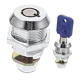 Artibetter Pair of Arcade Machine Locks Steel Keyed Tubular Locks for Tool Boxes Game Console Lock Vending Machine Key