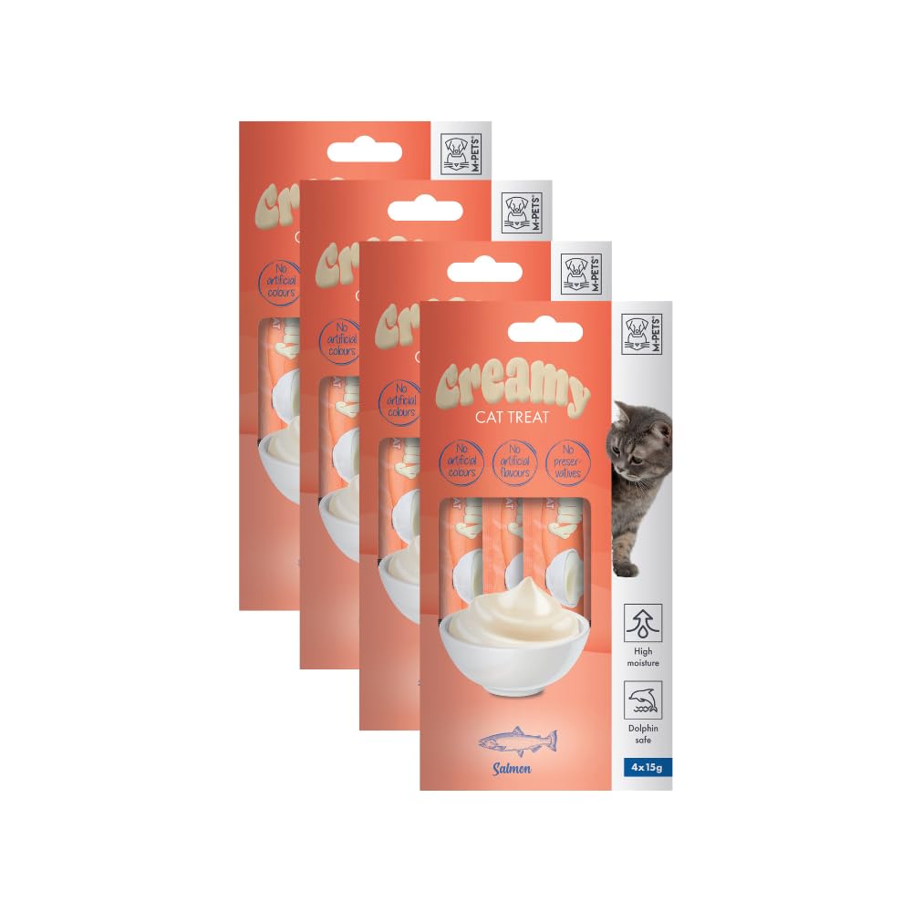 M-PETS CREAMY SOMON BALIKLI KEDİ ÖDÜLÜ 4X15GR