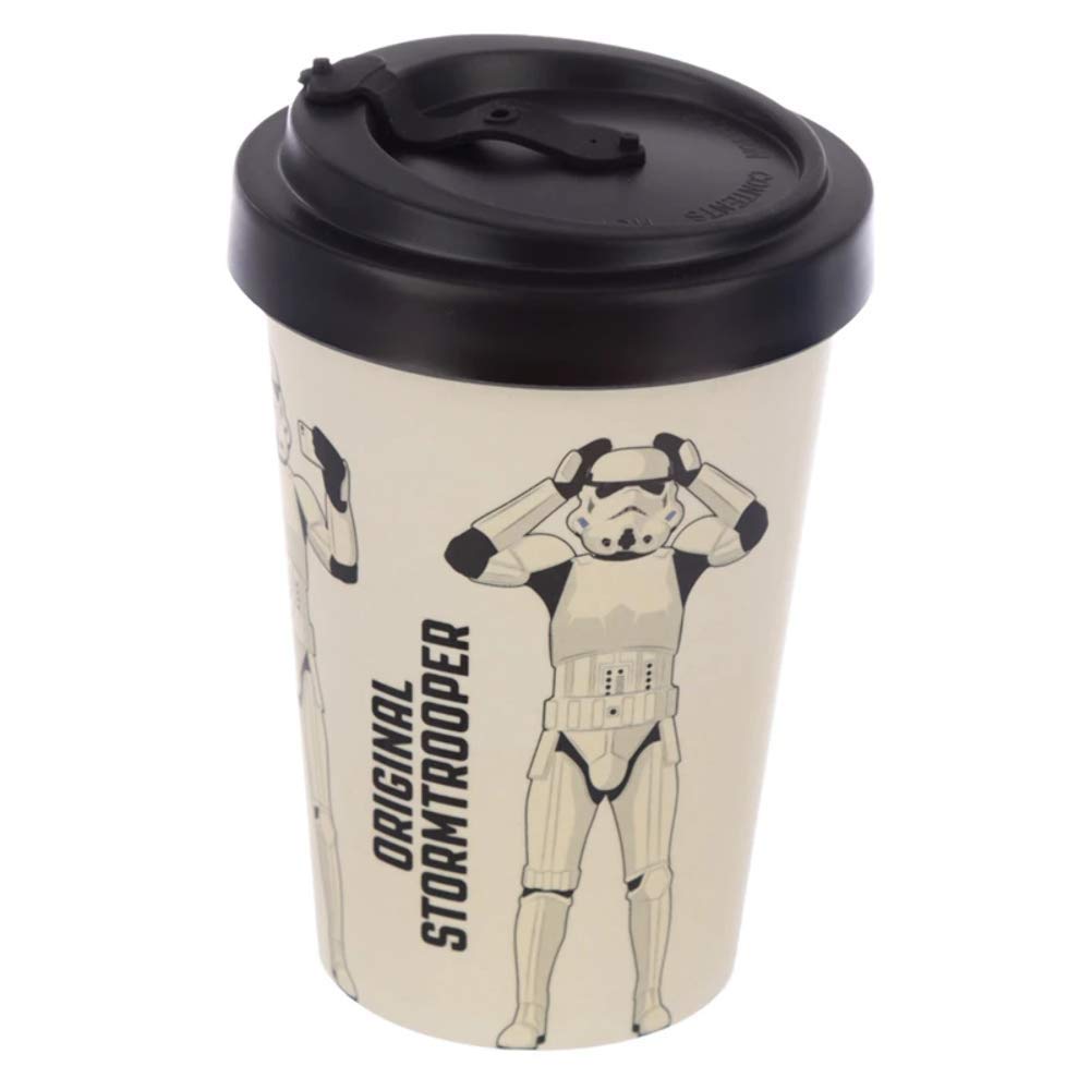 Puckator White The Original Stormtrooper Reusable Take-Up Mug With Detachable Lid - Stormtrooper