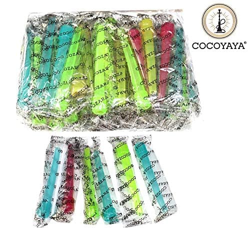 Image of Cocoyaya Reusable-Disposable Filter Tips, Hookah Mouth Tube Aceessories Pack of 2 (80 pcs) Multicolor