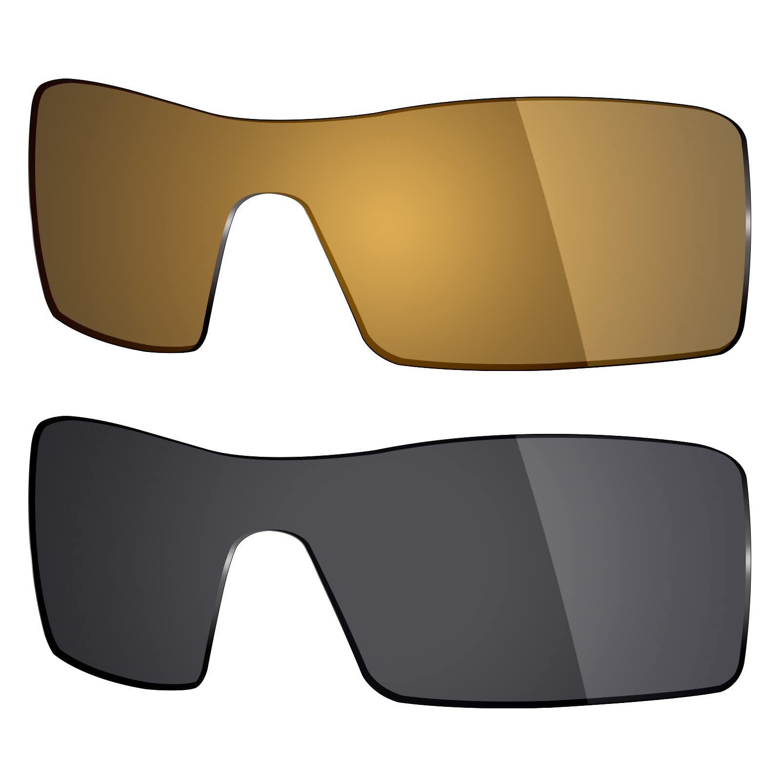 Mryok 2 Pair Polarized Replacement Lenses for Oakley Oil Rig Sunglass - Options