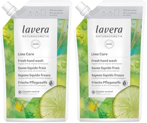 Savon liquide lavera Recharge contre la peau sèche au citron vert